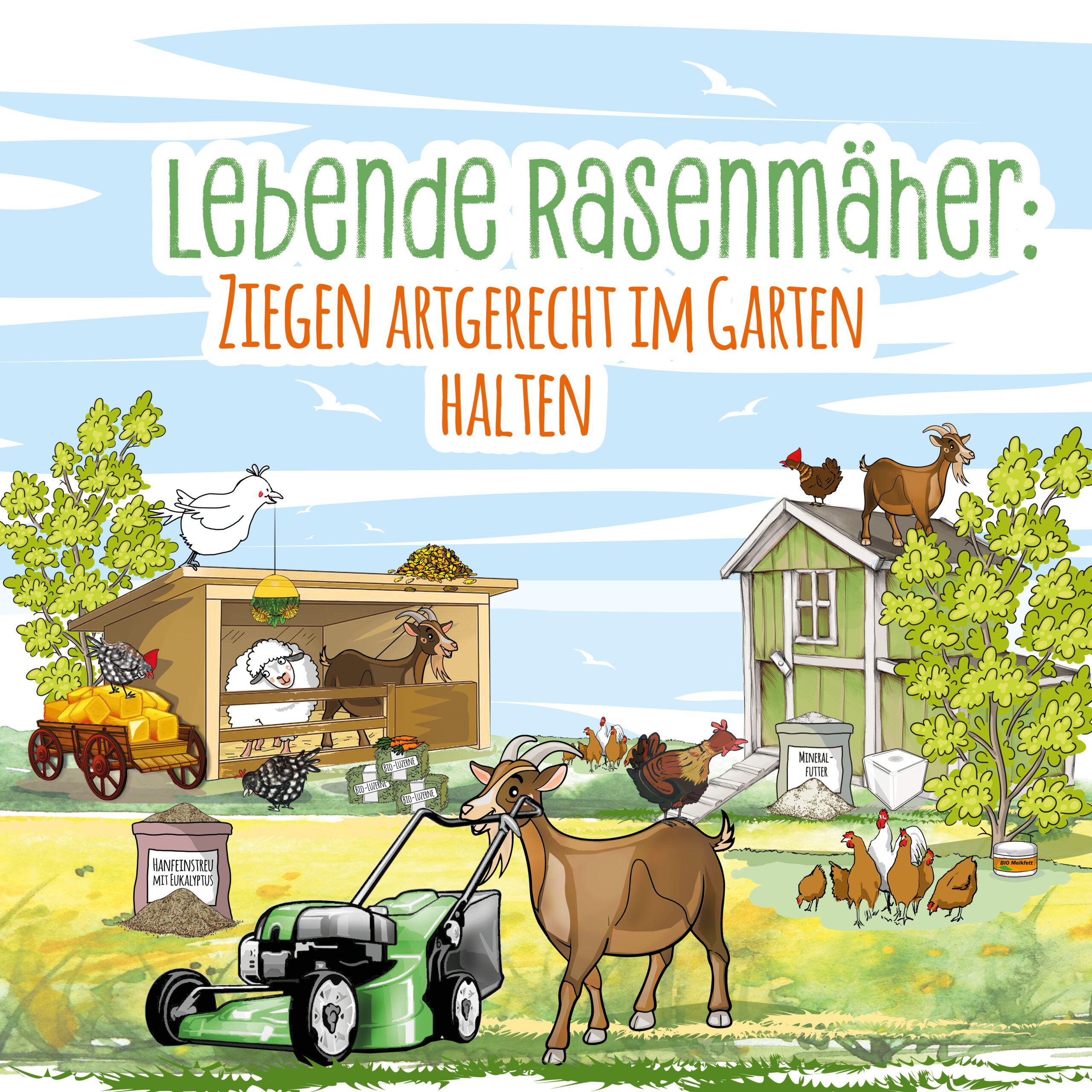 Lebende Rasenmäher: Ziegen artgerecht im Garten halten