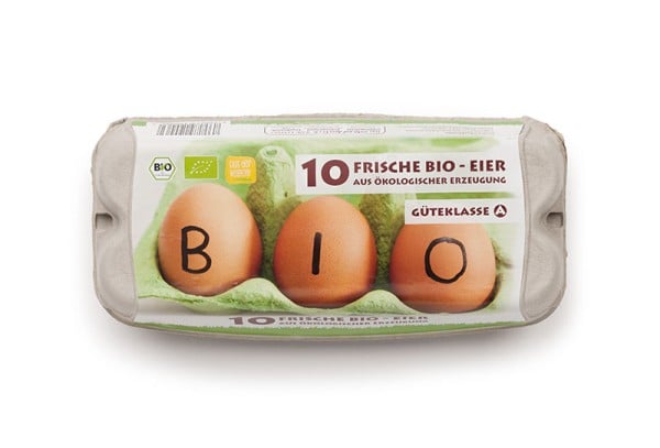 ComPac 10er Eierschachtel mit Etikett Biohaltung 1 Stück