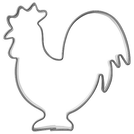 Keksausstecher Hahn – für selbstgemachte Osterkekse, aus Edelstahl