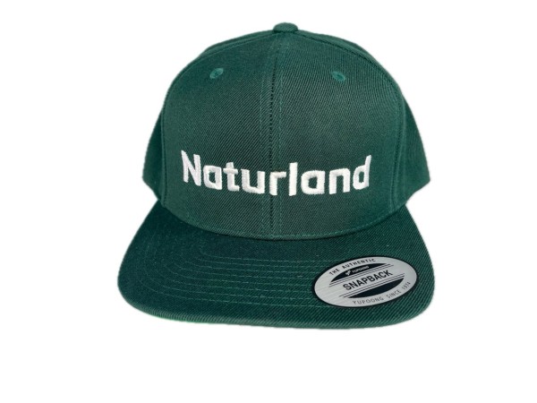 Stylische Kappe mit Naturland-Aufdruck in grün
