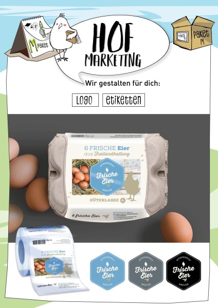 Professionelle Gestaltung deiner Etiketten und deines Logos - im Set "M-Paket"