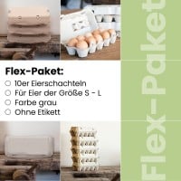 Flex-Paket: 276 Stück 10er Eierschachteln neutral - ohne Etikett