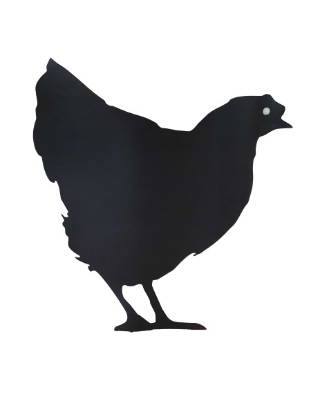 Große Kreidetafel Huhn ca. 60 x 55 cm - Hühnertafel für den Hofladen