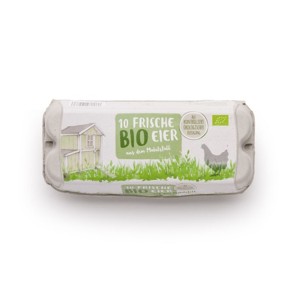ComPac 10er Eierschachtel mit Etikett Mobilstall-Biohaltung 1 Stück