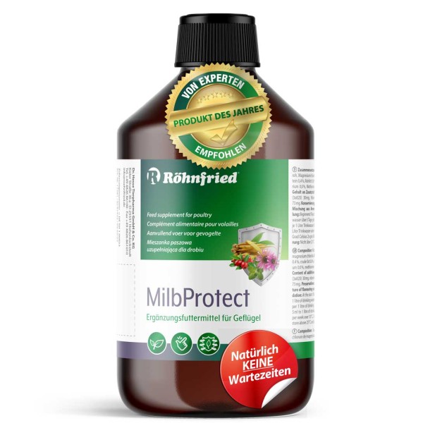 MilbProtect – wasserlösliches Stärkungsmittel für Geflügel 500 ml