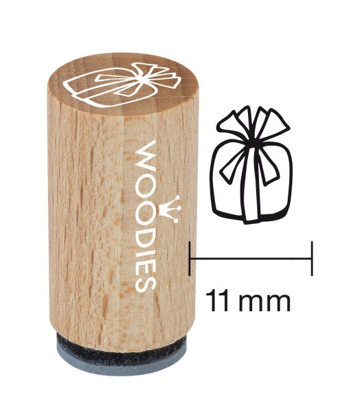 Mini-Woodie-Stempel Durchmesser 1,1 cm Geschenk